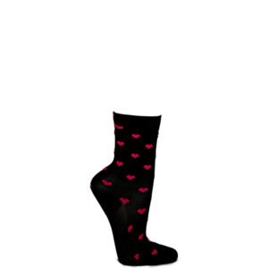 schwarze Sportsocken mit Kompression und Herzen von xunt
